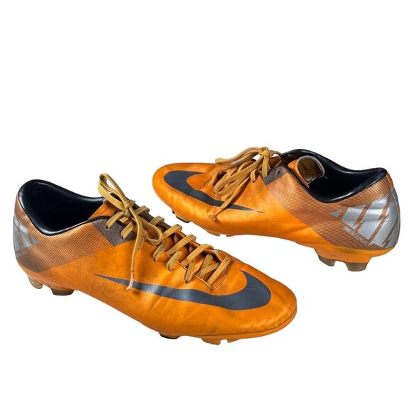 Nike Sz  US 13 Mercurial Victory‎ ll FG 442005-800 Orange Soccer Cleats Shoes - Picture 1 of 16